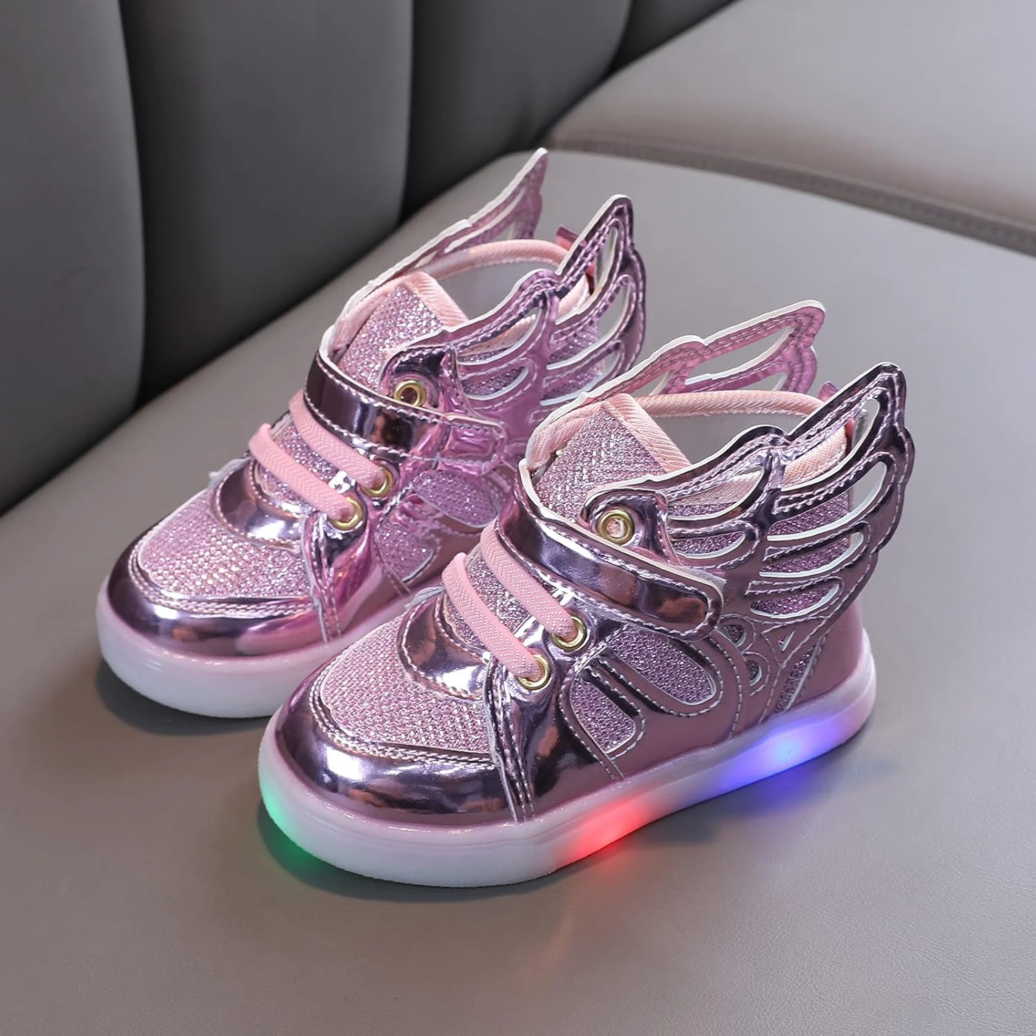 EMRELOD Toddler Girls Led Shoes Kids Light Up Sneakers Boys Girls Flashing Sneakers Breathable Casual Sport Walking Shoes For Kids Christmas Birthday Gifts Fashion Running Sneakers 5 EMRELOD Toddler Girls Led Shoes Kids Light Up Sneakers Boys Girls Flashing Sneakers Breathable Casual Sport Walking Shoes For Kids Christmas Birthday Gifts Fashion Running Sneakers - Image 3