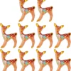 EXCEART 10pcs Mini Christmas Ornaments Reindeer Miniature Figurines Christmas Micro Landscape Ornament Fairy Garden Dollhouse Decoration