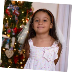 Ibasenice Veil Bow Tiara For Girls Headbands For Wigs Bride Headpieces For Wedding Bridal Headband Veil Christmas Girls Hair Comb Girls Xmas Headpiece Christmas Veil Bow Headdress Bow Tie -Xmas Mart Sales 71xhIJVeGFL. AC SL1500