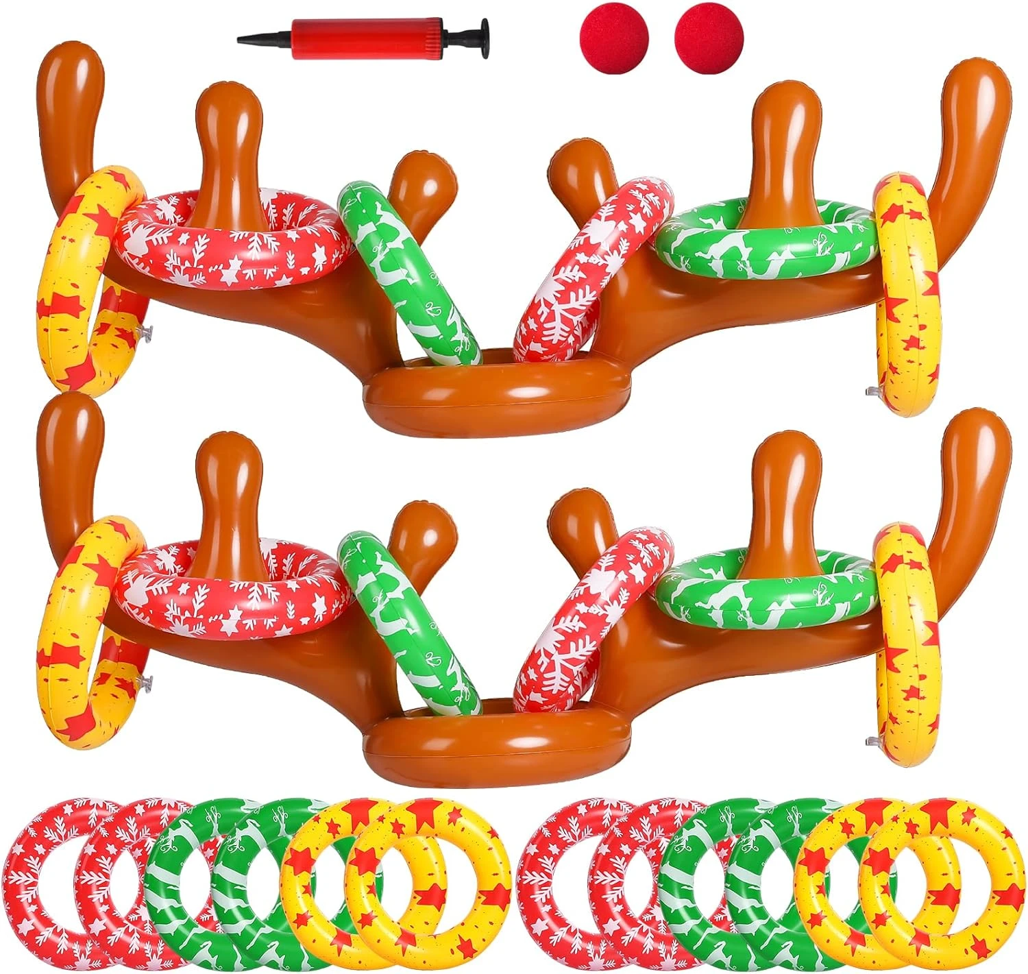 MGparty Christmas Inflatable Reindeer Antler Toss Game For Xmas Kids Teens Party Favors Supplies Outdoor Indoor Ring Toss Game 3 MGparty Christmas Inflatable Reindeer Antler Toss Game For Xmas Kids Teens Party Favors Supplies Outdoor Indoor Ring Toss Game