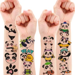 GENERIC Adorable Panda Temporary Tattoos: 8 Sheets, 80PCS, Perfect For Birthday Parties, Decorations, And Gifts For Kids - Cute Stickers For Girls And Boys, Classroom Prizes, Themed Christmas Fun 10 GENERIC Adorable Panda Temporary Tattoos: 8 Sheets, 80PCS, Perfect For Birthday Parties, Decorations, And Gifts For Kids - Cute Stickers For Girls And Boys, Classroom Prizes, Themed Christmas Fun -Xmas Mart Sales 8118zet1HEL. SL1500