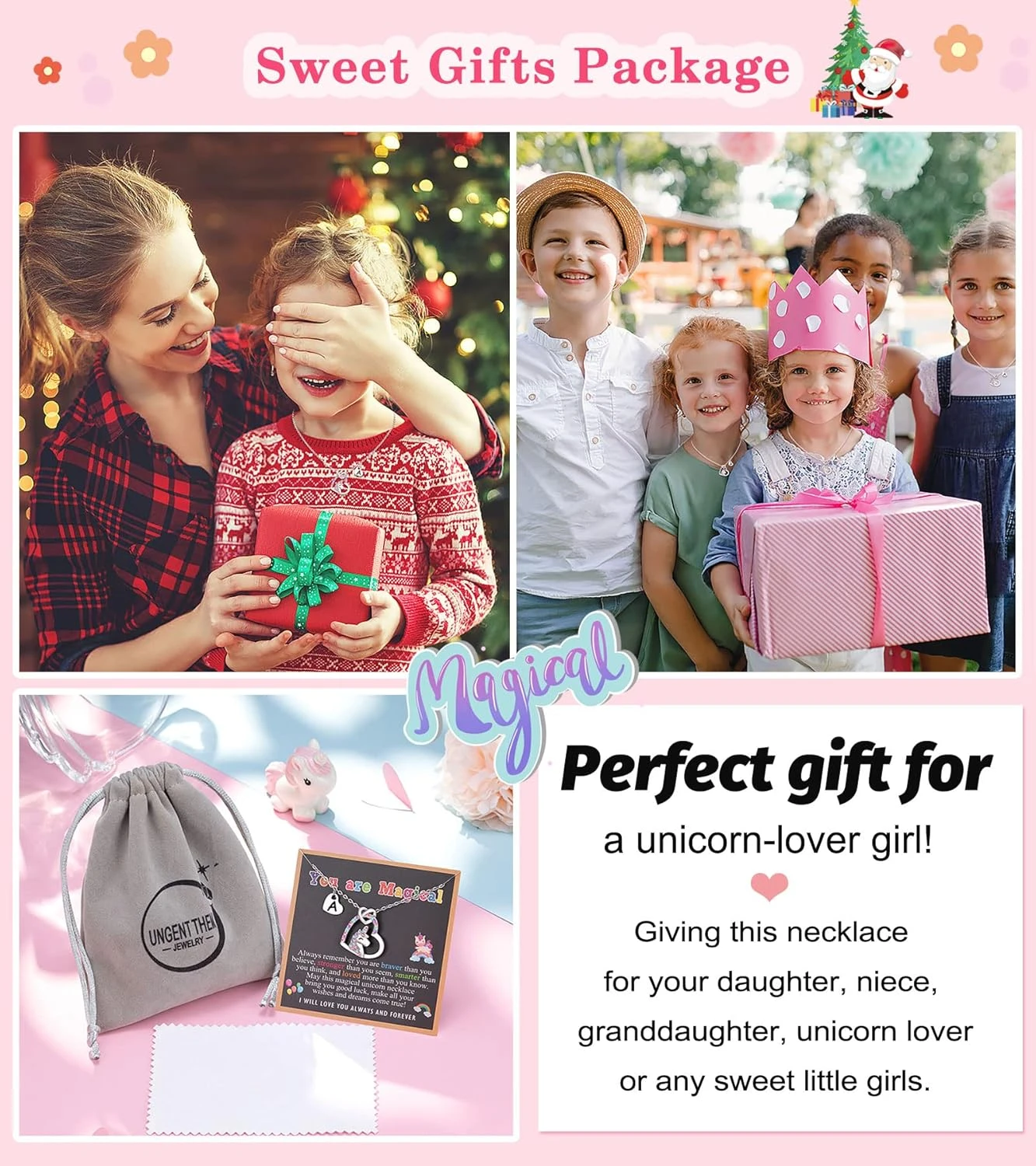 UNGENT THEM Silver Unicorn Letter Initial Necklaces For Girls Birthday Christmas Valentines Day Gifts 8 UNGENT THEM Silver Unicorn Letter Initial Necklaces For Girls Birthday Christmas Valentines Day Gifts - Image 6