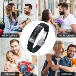 Religious Quote Faith Christian Bible Verses Inspirational Powerful Scripture ID Wristband Cross Silicone Bracelets, God Bracelet Gift Idea For Men,Christmas Gift For Him For Love Husband Father Boy -Xmas Mart Sales 812pS73ujL. AC UL1500