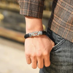 Coolvy Husband Gifts From Wife, To My Man I Love You Forever And Always Bracelet, Mens Braided Leather Bracelets, Boyfriend Anniversary Birthday Christmas Fathers Gifts For Men -Xmas Mart Sales 813RIaSKoL. AC UL1500