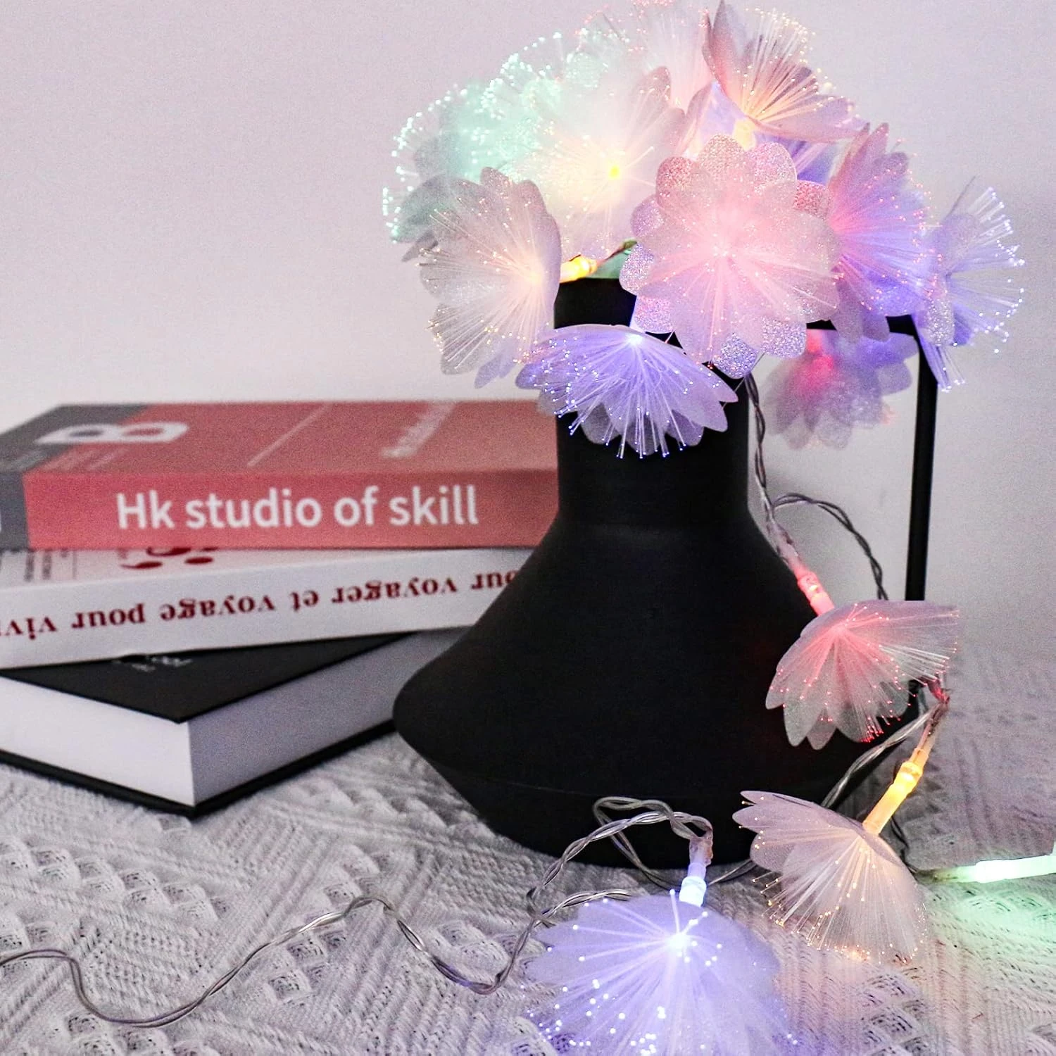 TIANSHENG Colorful Flower Fibre Optic Fairy Lights,20LED Starburst Firework String Lights,14 FT Waterproof Fairy Lights Battery Operated For Indoor Outdoor Wedding, Christmas,Garden,Party Decoration 6 TIANSHENG Colorful Flower Fibre Optic Fairy Lights,20LED Starburst Firework String Lights,14 FT Waterproof Fairy Lights Battery Operated For Indoor Outdoor Wedding, Christmas,Garden,Party Decoration - Image 4