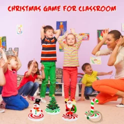 Vicenpal Christmas Candy Cane Ring Toss Game Set, Wooden Includes Snowman Tree Santa Claus And 4 Rings Fun Games For Kids Classroom Party Family -Xmas Mart Sales 815GLpOR1pL. AC SL1500