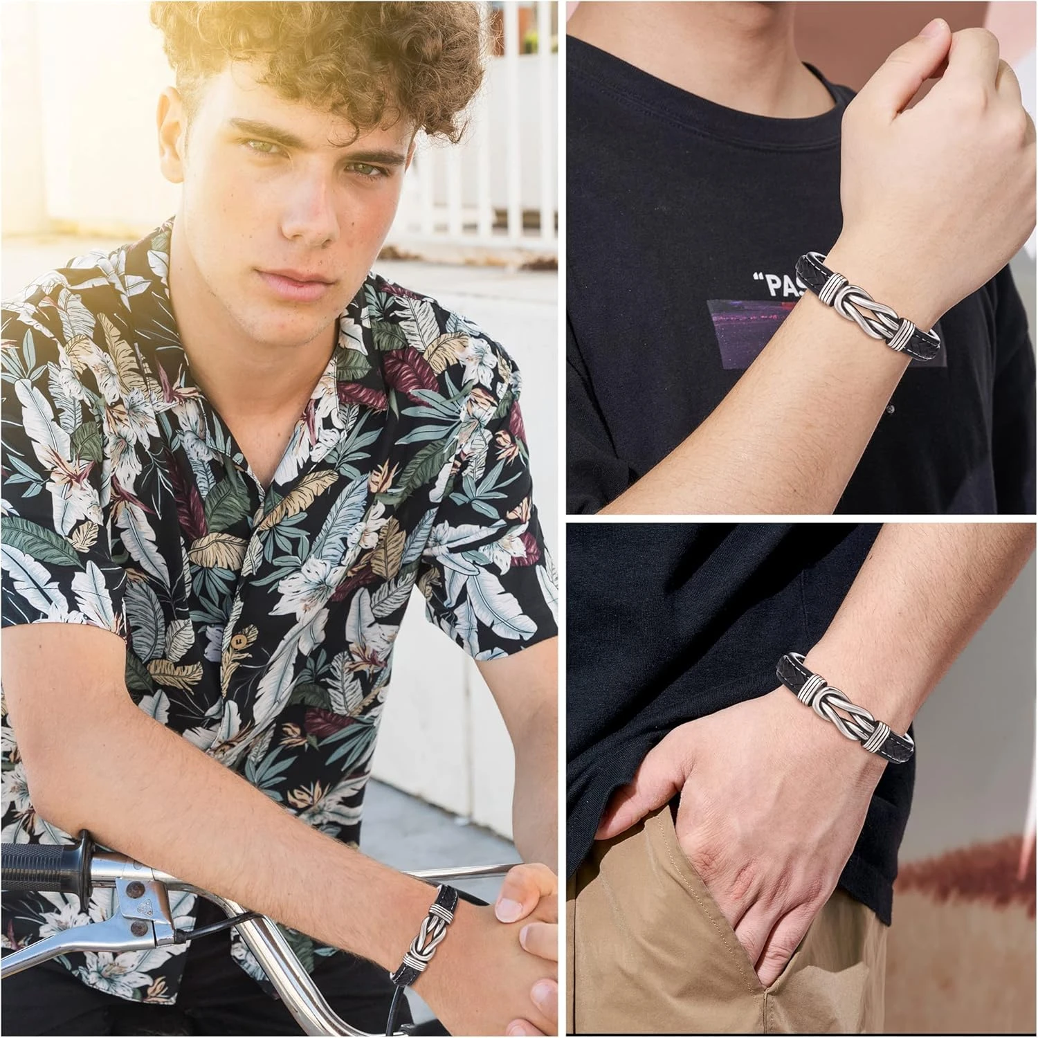 Tarsus Bracelet For Son/Grandson/Nephew, Gifts For Teen Boys Inspirational Leather Knot Bracelet, Graduation Confirmation Birthday Back To School Christmas Gifts 4 Tarsus Bracelet For Son/Grandson/Nephew, Gifts For Teen Boys Inspirational Leather Knot Bracelet, Graduation Confirmation Birthday Back To School Christmas Gifts - Image 2