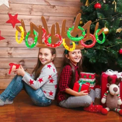 Dokeawo Christmas Games Inflatable Reindeer Antler Ring Toss Game Christmas Ring Toss Games Kids Christmas Party Supplies Funny For Kids&Adults -Xmas Mart Sales 817BsetaK6L. AC SL1500