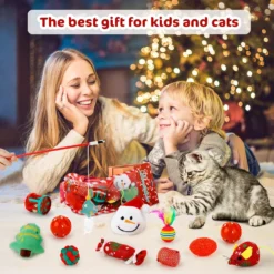 Dorakitten Christmas 12 PCS Cat Toys Cats Chew Plush Catnip Toy Pet Nip Mouse Ball Fish Interactive Pets Kitten Treats Teething Stocking Pack Best Stuffed Play Accessories For Indoor Kitty -Xmas Mart Sales 817bhlpZUBL. AC SL1500