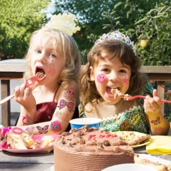 GENERIC 96PCS Preppy Pastel Pink Face Temporary Tattoos Birthday Party Decorations Supplies Favors Decor Cute Tattoo Stickers Gifts For Kids Girls Boys Class School Prizes Rewards Carnival Christmas -Xmas Mart Sales 8198ZGDSLkL. SL1500