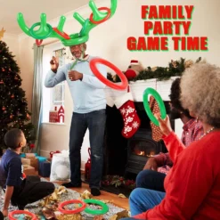 3 Pack Inflatable Reindeer Antler Hat Ring Toss Game Christmas Party Games For Kids Adults Families Carnival Games Xmas Holiday Party Supplies -Xmas Mart Sales 81A0wMckwQL. AC SL1500