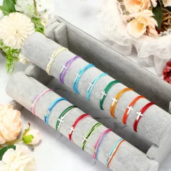 30 Pcs Cross Bracelet For Women Men, Friendship Cross Bracelet, Christian Handmade Braided Bracelet, Adjustable Nylon Rope Cross Bracelet For Boys Girls Christmas Gifts, 15 Colors -Xmas Mart Sales 81ALUPuCaL. AC UL1500