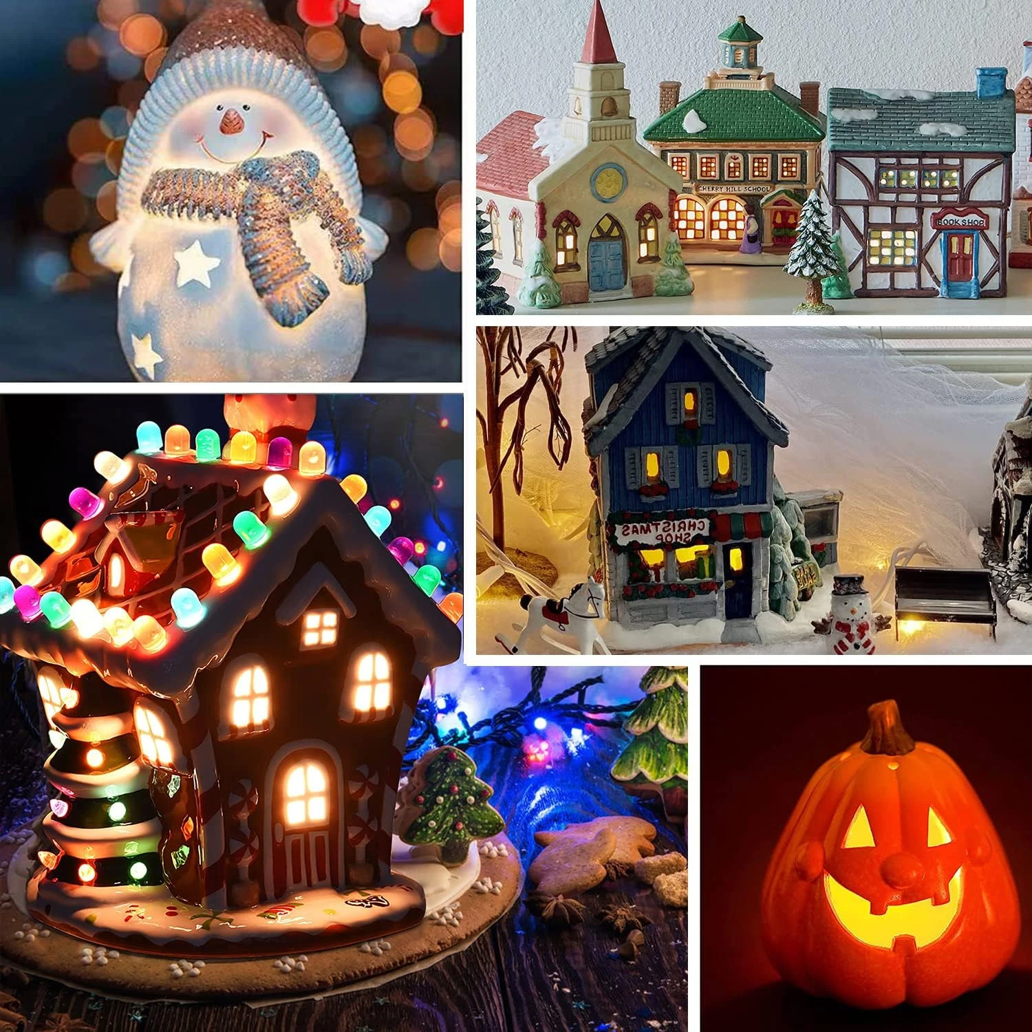 6Ft C7 Indoor Patio String Lights With C7 Candle Light Bulb Christmas Village Accessories 5W Cord With Light Bulbs ForIndoor/Outdoor Lights For Patio Garden Backyard Bistro Gazebo (2 Pack) 9 6Ft C7 Indoor Patio String Lights With C7 Candle Light Bulb Christmas Village Accessories 5W Cord With Light Bulbs ForIndoor/Outdoor Lights For Patio Garden Backyard Bistro Gazebo (2 Pack) - Image 7