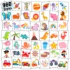 Partywind 960 PCS Individually Wrapped Tattoos For Kids Bulk, Cute Temporary Tattoo Stickers For Birthday Party Supplies Favors, Fake Tattoos For Kids Christmas Gifts Games (20 Sheets) -Xmas Mart Sales 81BTc7b8wYL. SL1500
