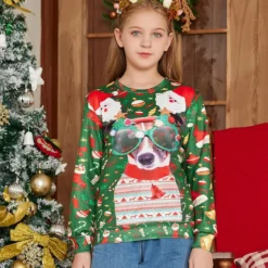 TUPOMAS Kids Ugly Christmas Sweater Boys Girls Xmas Sweatshirt Children Funny Fleece Tshirt 4-16 Years -Xmas Mart Sales 81CJVToDIfL. AC UL1500