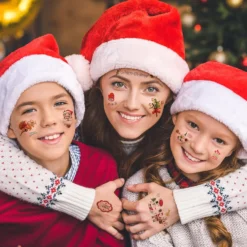 Christmas Temporary Tattoos For Kids - 150+ Christmas Tattoos Cute Designs For Merry Christmas Party Favors, Stocking Stuffer, Christmas Eve Gift, Xmas Tree + Lights, Santa, Christmas Tattoos Sticker For Christmas Party -Xmas Mart Sales 81D C7uyYmL. SL1500