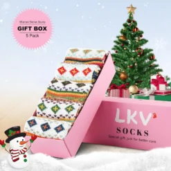 LKV Womens Winter Socks Gift Box Free Size Thick Wool Socks Soft Warm Casual Socks For Women Socks Christmas Socks 5 Pairs 10 LKV Womens Winter Socks Gift Box Free Size Thick Wool Socks Soft Warm Casual Socks For Women Socks Christmas Socks 5 Pairs -Xmas Mart Sales 81ELPotH3XL. AC UL1500