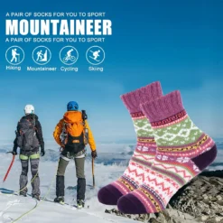 Besky Womens Socks Winter Wool Socks Cozy Knit Warm Winter Socks For Mountain Climbing, Skiing And Christmas Gifts -Xmas Mart Sales 81EOh02yOJL. AC UL1500