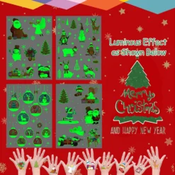 Partywind Glow Christmas Party Decorations, Luminous Christmas Temporary Tattoos For Kids Stocking Stuffers, Xmas Holiday Decorations Party Favors Supplies Games Gifts For Boys And Girls (4 Sheets) -Xmas Mart Sales 81FT7unCML. SL1500