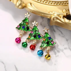 BriLove Women's Vintage Inspired Crystal Merry Christmas Holiday Wreath Brooch Pin -Xmas Mart Sales 81GWRHayjqL. AC UL1500