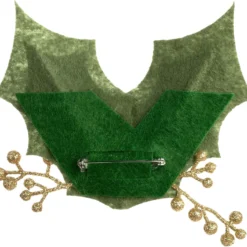 DEMDACO Holly Berry Red, Green, And Gold Tone Glittered 5 Inch Polyester Christmas Lapel Pin -Xmas Mart Sales 81HsuA9AsfL. AC UL1500