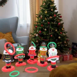 Sosoport 1 Set Christmas Ring Game Kids Outdoor Toys Outdoor Decor Nativity Toys For Kids Christmas Party Games Snowman Ornament Giant Inflatable Ring Toss Christmas Inflatable Snowmen Gift -Xmas Mart Sales 81MSrbMLv9L. AC SL1500