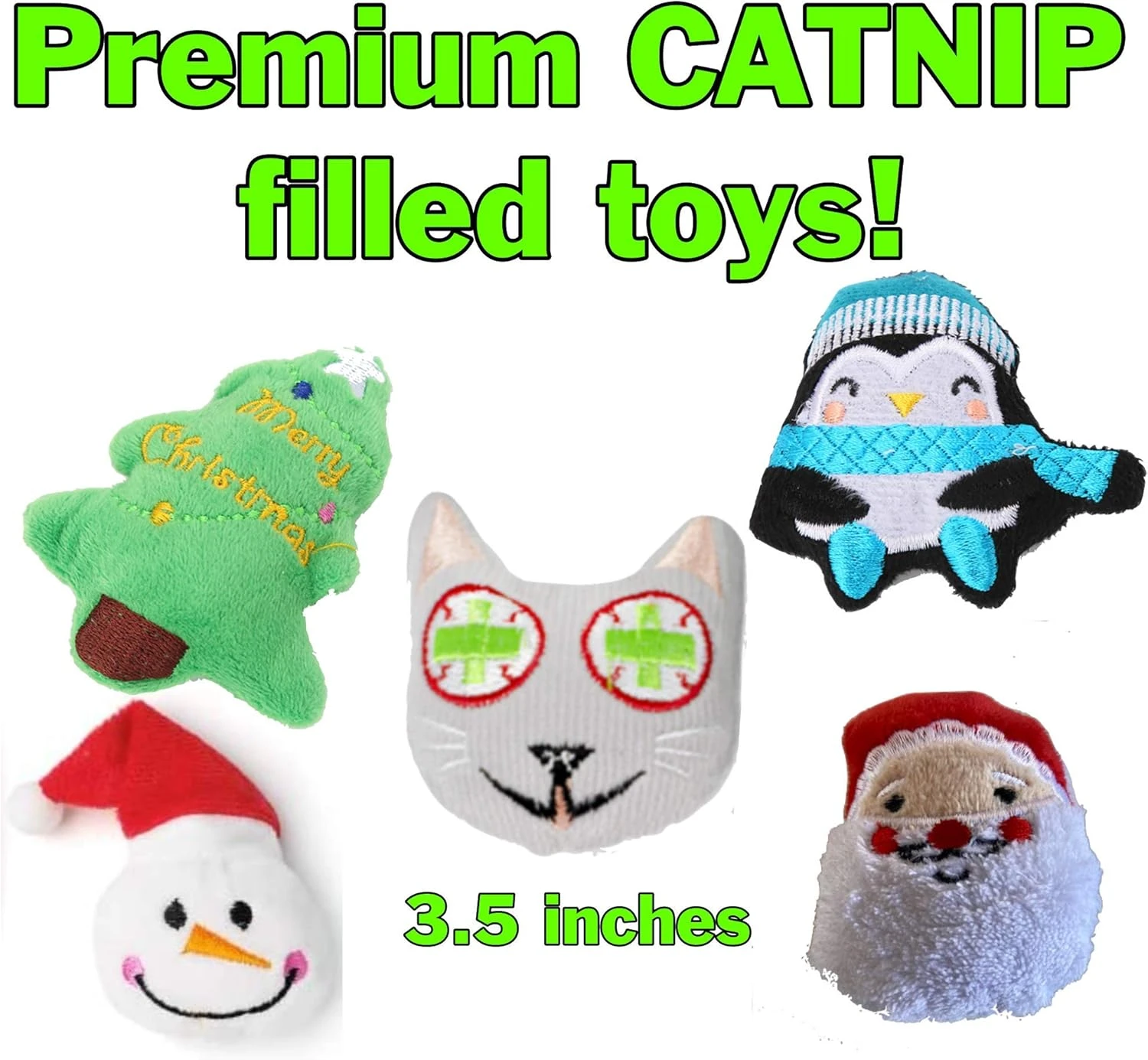 Smokey's Stash Christmas Cat Toys Stocking Catnip Toys Sisal Rope Kitten Toys For Cats 4 Smokey's Stash Christmas Cat Toys Stocking Catnip Toys Sisal Rope Kitten Toys For Cats - Image 2