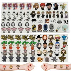 Wizard Temporary Tattoos For Kids Harry Tattoos Stickers Magical Birthday Party Favors Decorations Supplies For School Rewards Carnival Christmas Prizes Gifts For Teens Toddlers Boys Girls 10 Sheet