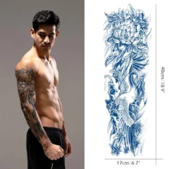 Aresvns Semi Permanent Sleeve Tattoos For Men And Women, Full Arm Realistic Fake Tattoos Waterproof & Long-Lasting 2-3 Weeks Christmas Gift -Xmas Mart Sales 81Oh4XxHa5L. SL1500