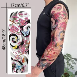 Aresvns Full Arm Temporary Tattoos For Men And Women (L19“xW7”),Temporary Tattoo Waterproof Sleeve Tattoo Last Long,Japanese Fake Tattoos For Adults Christmas Gift -Xmas Mart Sales 81P8OerW1UL. SL1500
