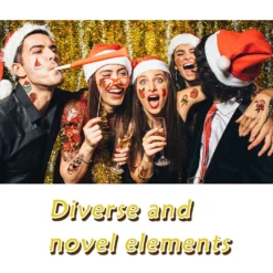 Metuu Novel Christmas Temporary Tattoos,40 Sheets Forearm Face Hand Cute Funny Christmas Tattoos For Men Women Kids, Large Snowman Santa Claus Christmas Tree Glass Ball Reindeer Elk Colorful Realistic Christmas Decoration Waterproof Fake Temp Tattoo Stickers 15 Metuu Novel Christmas Temporary Tattoos,40 Sheets Forearm Face Hand Cute Funny Christmas Tattoos For Men Women Kids, Large Snowman Santa Claus Christmas Tree Glass Ball Reindeer Elk Colorful Realistic Christmas Decoration Waterproof Fake Temp Tattoo Stickers -Xmas Mart Sales 81PerZCnUrL. SL1500