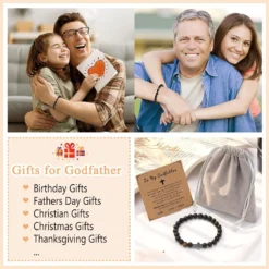 ORISPRE To Mens Boys Gifts Cross Bracelet For Son, Grandson, Dad, Husband, Godfather, Men - Birthday Graduation Retirement Christmas Christian Gift For Teens Boys Men -Xmas Mart Sales 81QZCSqq5L. AC UL1500