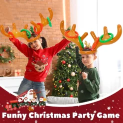 Glimin 12 Set Inflatable Antler Ring Toss Game Christmas Ring Toss Games Fun Xmas Party Game For Kids Adults Outdoor Indoor Christmas Party Favors, 12 Pcs Antlers 48 Pcs Rings 12 Glimin 12 Set Inflatable Antler Ring Toss Game Christmas Ring Toss Games Fun Xmas Party Game For Kids Adults Outdoor Indoor Christmas Party Favors, 12 Pcs Antlers 48 Pcs Rings -Xmas Mart Sales 81R2ibK7UAL. AC SL1500