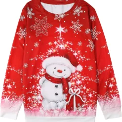 MYHALF Merry Christmas Shirt For Women Crewneck Funny Snowman Graphic Sweatshirt Casual Holiday Long Sleeve Tops 15 MYHALF Merry Christmas Shirt For Women Crewneck Funny Snowman Graphic Sweatshirt Casual Holiday Long Sleeve Tops -Xmas Mart Sales 81Sbh5HIL. AC UL1500