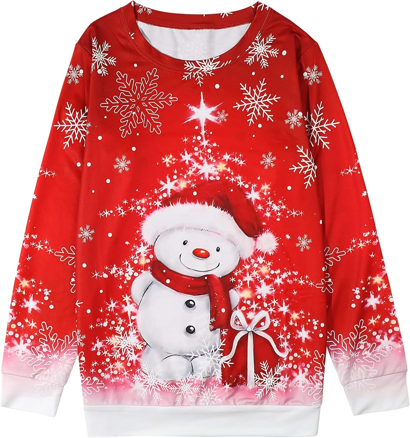 MYHALF Merry Christmas Shirt For Women Crewneck Funny Snowman Graphic Sweatshirt Casual Holiday Long Sleeve Tops 9 MYHALF Merry Christmas Shirt For Women Crewneck Funny Snowman Graphic Sweatshirt Casual Holiday Long Sleeve Tops - Image 7