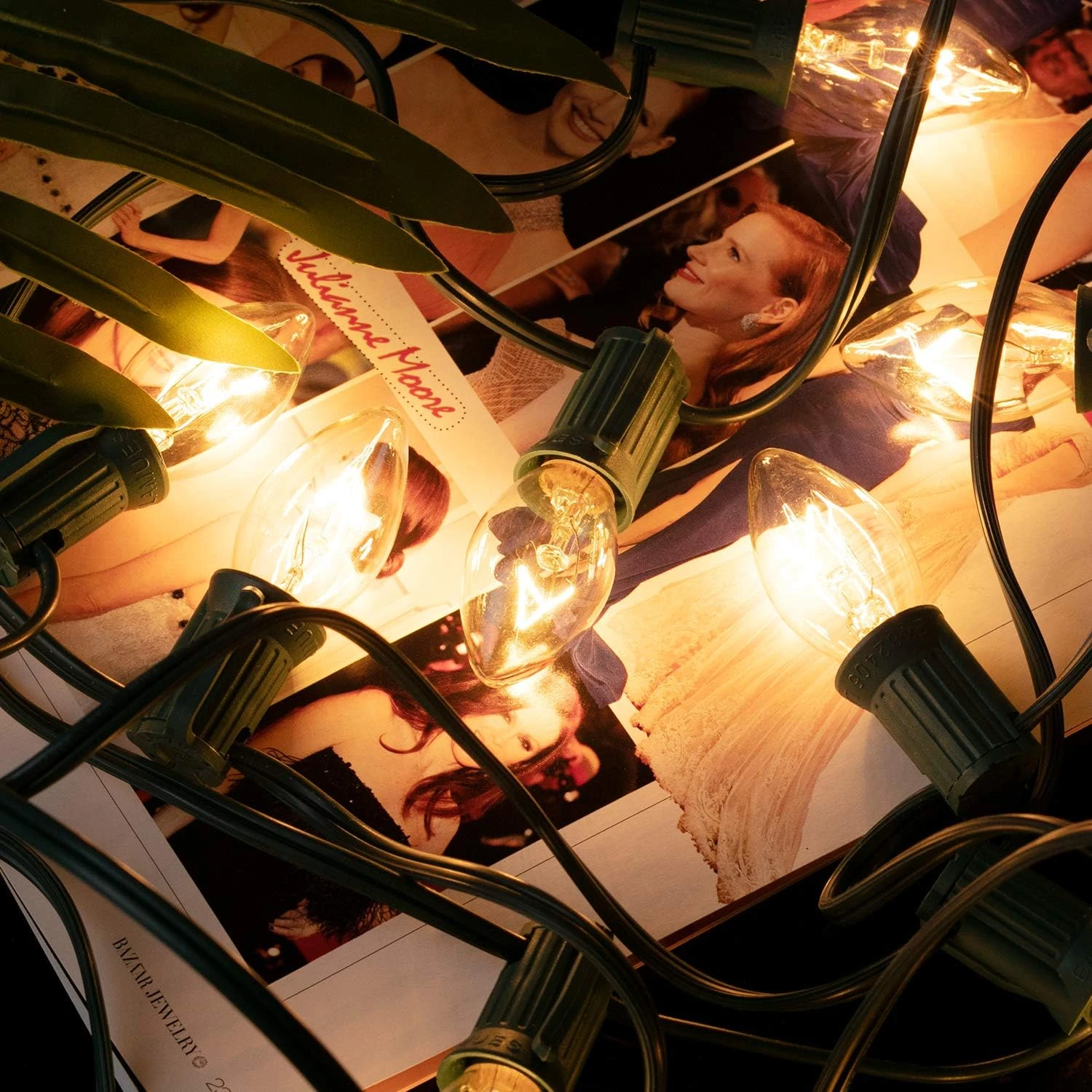 C9 Christmas Lights Outdoor 50FT Warm White Clear Haning Vintage C9 String Lights For Christmas Tree Indoor Room Outdoor Roof Patio Party Xmas Home Decoration, 50 +2 Bulbs, E17 Base, Green Wire 8 C9 Christmas Lights Outdoor 50FT Warm White Clear Haning Vintage C9 String Lights For Christmas Tree Indoor Room Outdoor Roof Patio Party Xmas Home Decoration, 50 +2 Bulbs, E17 Base, Green Wire - Image 6