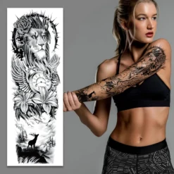 Aresvns Japanese Temporary Tatttoo For Men And Women, Sleeve Tattoo Temporary,Waterproof Full Arm And Half Arm Fake Tattoos That Look Real And Last Long Christmas Gift -Xmas Mart Sales 81Uh87U3OPL. SL1500