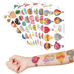 Hot Air Balloon Temporary Tattoos Stickers - 8 Sheets (92PCS) - Cute Designs For Kids - Birthday Party Decorations, Party Favors, Classroom Prizes, And Themed Christmas Gifts Ideals 14 Hot Air Balloon Temporary Tattoos Stickers - 8 Sheets (92PCS) - Cute Designs For Kids - Birthday Party Decorations, Party Favors, Classroom Prizes, And Themed Christmas Gifts Ideals -Xmas Mart Sales 81V9k6lw06L. SL1500