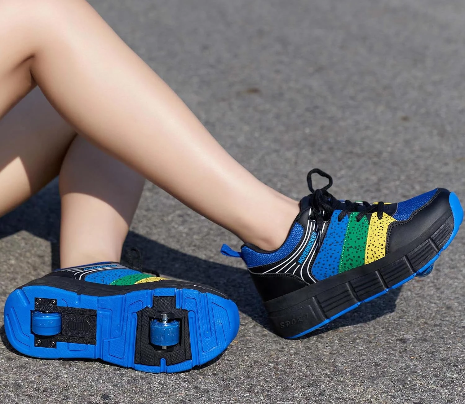 HOVERKICKES Kids Roller Shoes Sneakers With Wheels - Unisex-Child Footwear Wheeled Heel Shoe - Premium Sport Roller Skate Sneaker For Boys Girls Christmas Birthday Children Show Gift 8 HOVERKICKES Kids Roller Shoes Sneakers With Wheels - Unisex-Child Footwear Wheeled Heel Shoe - Premium Sport Roller Skate Sneaker For Boys Girls Christmas Birthday Children Show Gift - Image 6