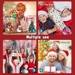 Partywind Colorful Christmas Temporary Tattoos For Kids Stocking Stuffers, 65 Styles Christmas Birthday Party Supplies Favors Decorations For Boys Girls Stocking Stuffers, Trick Or Treat Party -Xmas Mart Sales 81WF4HXXwpL. SL1500