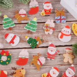 65PCS Christmas Acrylic Brooch Pins, Lorvain Cute Aesthetic Badges Pin Kawaii Xmas Backpack Pins Bear Santa Christmas Tree Elk Cartoon Brooch Pin For Women Girls Backpacks Bags Jackets Hoodies Hats -Xmas Mart Sales 81Xp3YdKY L. AC UL1500