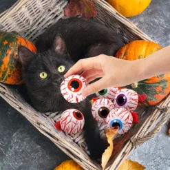 CiyvoLyeen Halloween Eyeball Catnip Toys Chew Bite Resistant Boredom Relief Teeth Cleaning Interactive Cat Toys Organic Catnip Filled Indoor Self Play Birthday Christmas Cat Lover Gift, Set Of 6 -Xmas Mart Sales 81YIdWGbwPL. AC SL1500