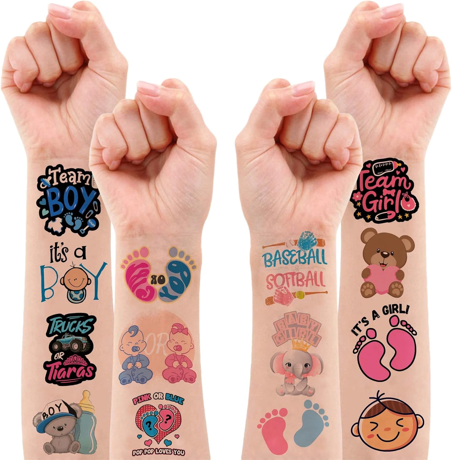 GENERIC Baby Shower Favors Temporary Larger Tattoos Stickers Party Favors Supplies Decorations Gift For Team Boy Girls 36Pcs Tattoos Cute Prizes Themed Christmas 4 GENERIC Baby Shower Favors Temporary Larger Tattoos Stickers Party Favors Supplies Decorations Gift For Team Boy Girls 36Pcs Tattoos Cute Prizes Themed Christmas - Image 2