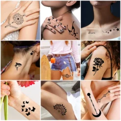 Sixberry 20 Sheets Temporary Tattoos Stencils For Kids, Glitter Henna Face Body Paint Stencil Kit, Girls Flowers Mermaid Boys Dragon Airbrush Art Tattoo For Birthday Halloween Christmas Party Favors -Xmas Mart Sales 81ZdI2M2OL. SL1500