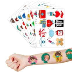 GENERIC Nurse Temporary Tattoo Birthday Themed Party Decorations Supplies Favors Cute Nursing Tattoos 8 Sheets 96 PCS Gifts For Kids Girls Boys Decor Class School Prizes Rewards Carnival Christmas -Xmas Mart Sales 81ZrIQSV08L. SL1500