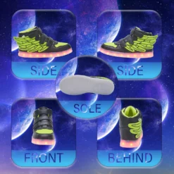 LED Light Up Shoes With Flying Wings For Boys Girls Kids Hip-Top Flashing Sneakers For Festivals, Party, Christmas, Halloween,Friend Gift With USB Charging 15 LED Light Up Shoes With Flying Wings For Boys Girls Kids Hip-Top Flashing Sneakers For Festivals, Party, Christmas, Halloween,Friend Gift With USB Charging -Xmas Mart Sales 81anrfqr43L. AC UL1500