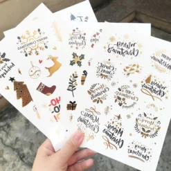 Everjoy Metallic Christmas Decorations Temporary Tattoos - 100+ Glitter Tattoo Designs, Merry Christmas Party Favors, Santa Claus, Snowflake, Mistletoe, Christmas Eve Gifts For Kids And Adults 12 Everjoy Metallic Christmas Decorations Temporary Tattoos - 100+ Glitter Tattoo Designs, Merry Christmas Party Favors, Santa Claus, Snowflake, Mistletoe, Christmas Eve Gifts For Kids And Adults -Xmas Mart Sales 81axMRu75XL. SL1500