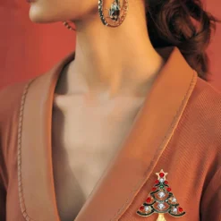 9 Pieces Christmas Brooch Pins For Women Rhinestone Enamel Christmas Tree Wreath Snowflake Reindeer Brooch Pins Set Holiday Xmas Gift -Xmas Mart Sales 81bM5XAhkxL. AC UL1500