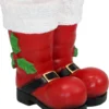 Sunnydaze Santa Boots Statue Indoor/Outdoor Christmas Decor, 13-Inch