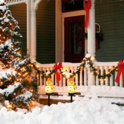 Solar Lights For Outside, Snowman Solar Landscape Light, Automatic Heat Resistant Decorative Christmas Lamp, Christmas Outdoor Decorative Light, Landscape Path Lights For Walkway Driveway Patio Yard -Xmas Mart Sales 81d WBTbdiL. AC SL1500